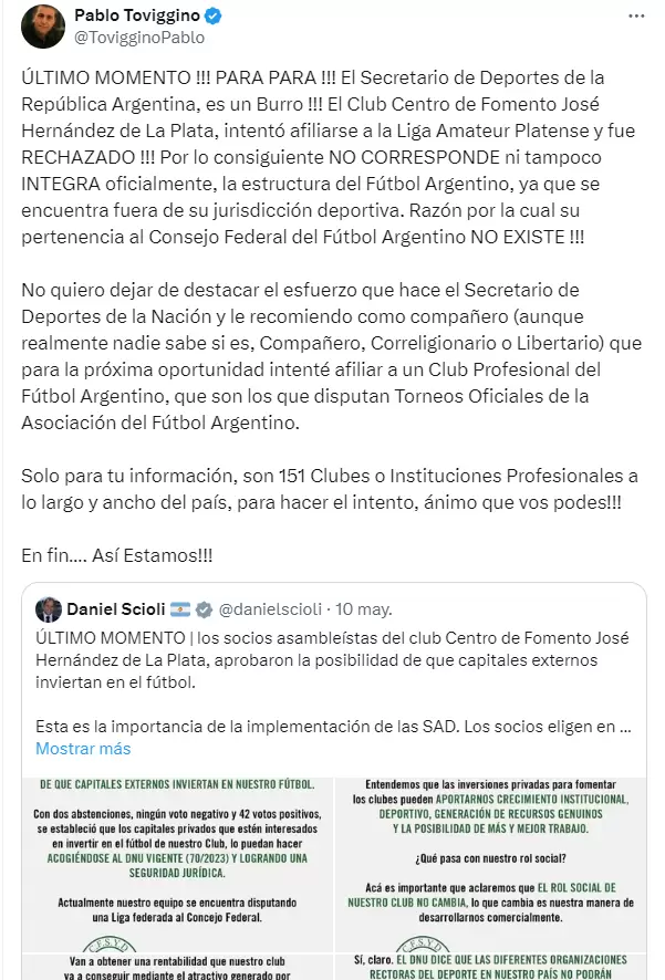 Un club de La Plata se convirti en SAD