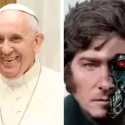 El crossover ms esperado: El Papa se la mand a guardar al presidente Terminator